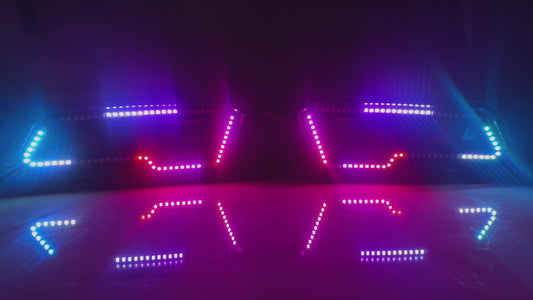 2021+ Polaris Sportsman Headlights with 3x3 LED Cube and RGBW Halo